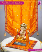 Ganpati Vastra Backdrop Asan Shela Load - Swapnagandha Colle...