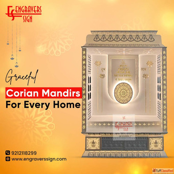 Graceful Corian Mandirs for Every Home.