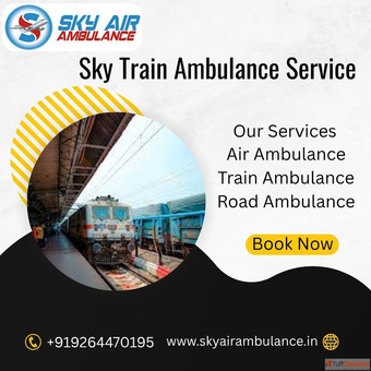 Use the Sky Train Ambulance service to take care of patients in an emergency situation in Dibrugarh