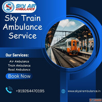 Book Sky Train Ambulance Service in Jamshedpur under the Doc...