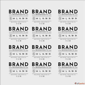 Heat-Press Ready Inside Neck Labels - Order Now