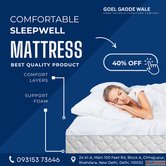 Best Sleepwell Mattress Shop in Shahdara Delhi - Goel Gadde Wale