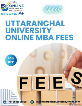 uttaranchal university online MBA fees