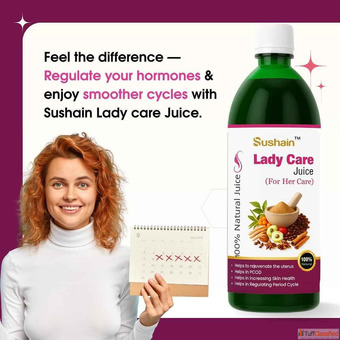 Sushain Lady Care Juice for Women's Health Menstrual Comfort Organically