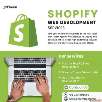 Shopify development services- Bloom Agency