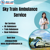 Sky Train Ambulance Services from Dibrugarh - Reliable and R...