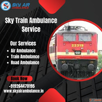 Avail Sky Train Ambulance Service in Silchar with life-savin...