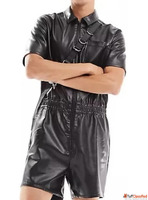 Buy Leather Jumpsuit Men Online