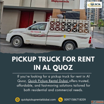 Pickup Truck for Rent in Al Quoz