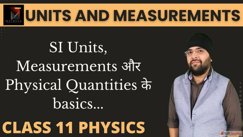 Lecture 1 - Basics of Units and Measurements Class 11 Physics IIT Jee Mains Neet