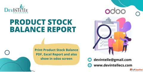 Product Stock Balance Report in Odoo