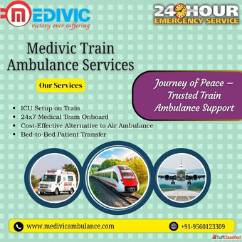 Medivic Train Ambulance in Mumbai- helps in organizing relocation missions with advanced facilities 