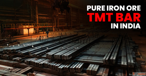 Pure Iron Ore TMT Bars in India
