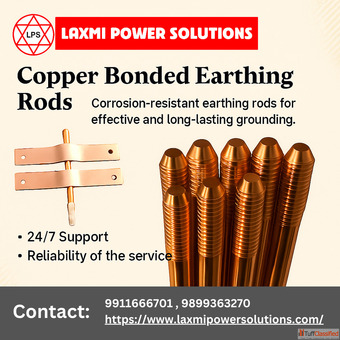 Copper Bonded Earthing Rods Laxmi Power Solutions