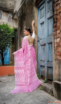 Buy Handloom Bengal Cotton Jamdani Sarees - Shashikala