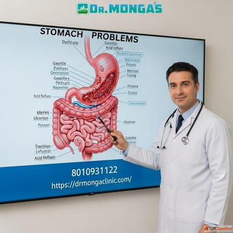 Best lady doctor for stomach pain in Maujpur