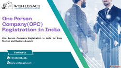 One Person Company Registration in India Wish Legals