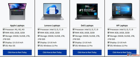 Laptop For Rent in Hyderabad Near Me