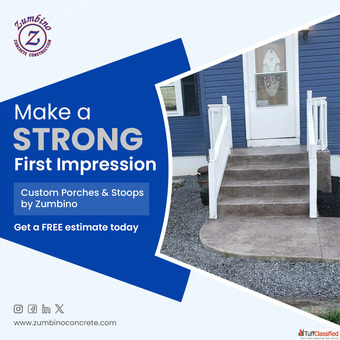 Upgrade Your Outdoor Space with Durable Stylish Concrete Solutions from Zumbino Concrete