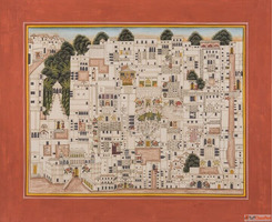 Divine Narratives in Hindu Temple Painting Design
