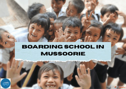 Mussoorie's Leading Boarding School - Register Today