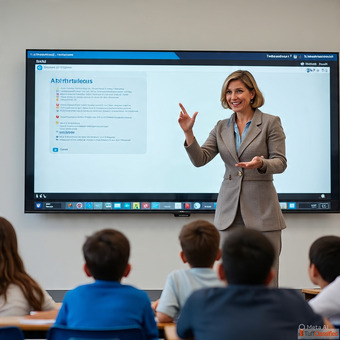 Braevo 86-Inch Smart Interactive Flat Panel - 4K Touch Display for Modern Workspaces