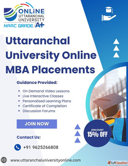 Uttaranchal University Online MBA Placements