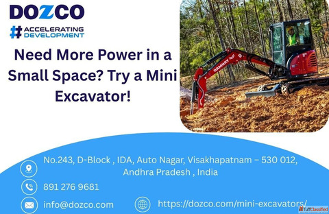 Need More Power in a Small Space Try a Mini Excavator