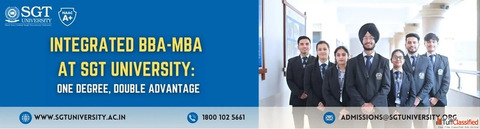 Integrated BBA-MBA at SGT University One Degree Double Advantage