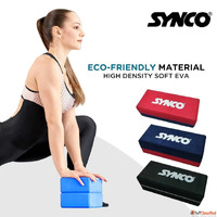 Synco Yoga Bricks - High Density Premium EVA Foam Yoga Brick...