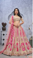 Stunning Pink Lehengas with Huge Diwali Discounts Online