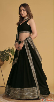 Stylish Georgette Lehengas with Huge Discounts This Diwali