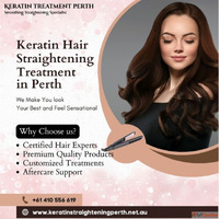 Keratin hair straightening Perth