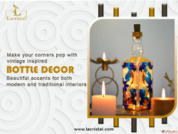 Bottle Decor Near Me with Elegant Handmade Glass Bottle Crea...