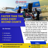 Paramedic Care in Ansh Air Ambulance Services in KolKata For...