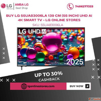Buy LG 55UA83006LA 139 cm 55 inch UHD AI 4K Smart TV - LG On...