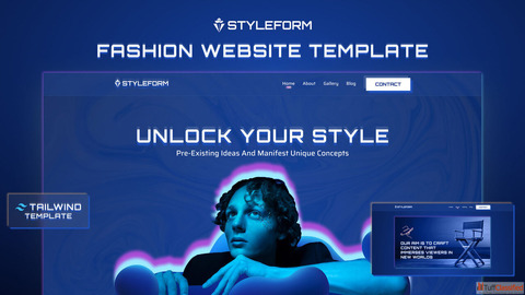 Stylish Multipage Fashion Website Tailwind Template