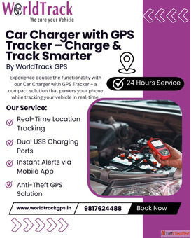 Car Charger with GPS Tracker - Charge Track Smarter by WorldTrack GPS