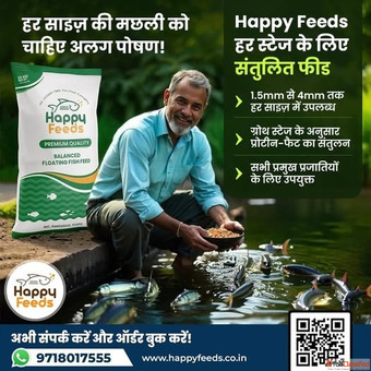 Best Fish Feed Manufacturers in India Happy Feed Company