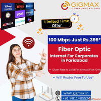 Fiber Optic Internet for Corporates in Faridabad - Gigmax