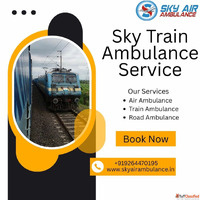 Get high-tech sky train ambulance service with medical facil...