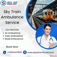 Choose Sky Train Ambulance Services with High-Tech Medical S...