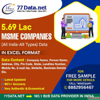 3.74 Lakh All India MSME Companies DataIn Excel Format