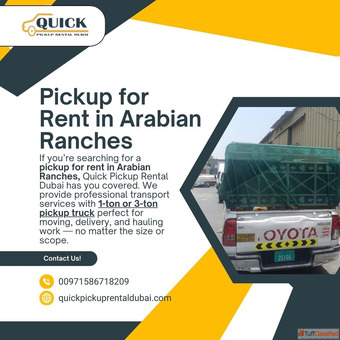 Pickup Truck for Rent in Arabian Ranches