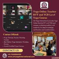 Yoga Online Teacher RYT and YCB Level Yoga Course Om Yoga In...