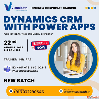 Master Dynamics CRM Power Apps New Batch Starts Aug 18