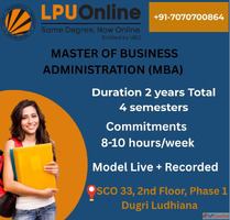 MBA degree online LPU online MBA