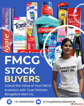 FMCG Excess Inventory Buyers in Bangalore Karnataka India