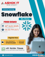 Join Snowflake Online Training Program - Starts 20th Aug 202...