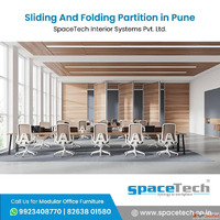 Sliding And Folding Partition in Pune SpaceTech Interior